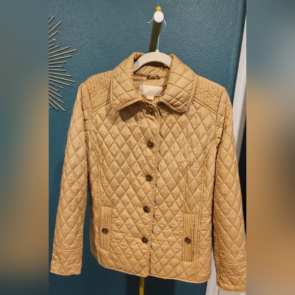 Michael Kors Quilted Tan Jacket - Picture 3 of 10